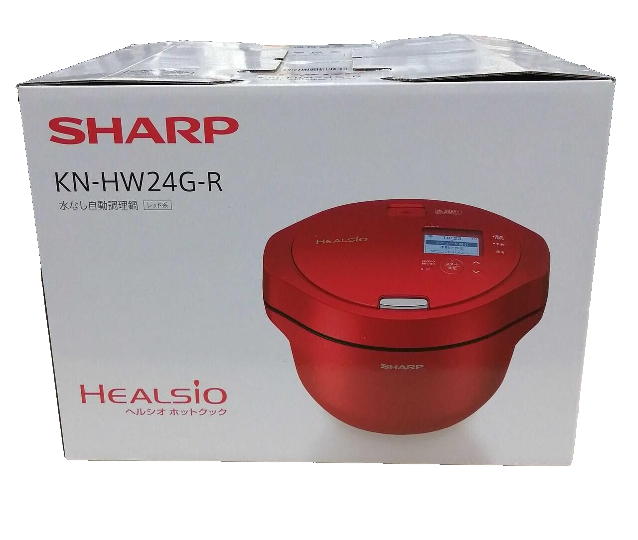 [美品] SHARP HEALSIO ホットクックKN-HW24E-R 赤 SHARP シャープ ヘルシオ ホットクック KN-HW24E-R 水なし自動