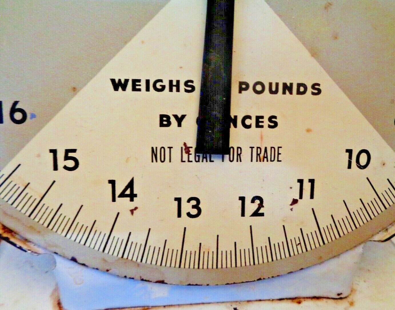 Vintage American Family Scale.  Cream Color  Co. Established in 1928  6