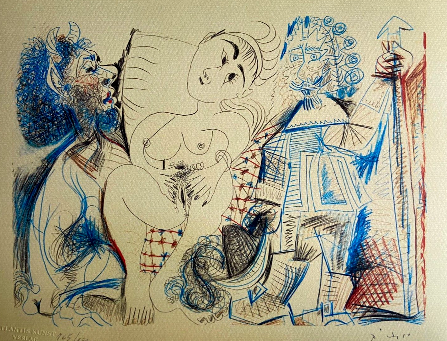Pablo Picasso Lithograph Coa Original Signed Numbered Limited