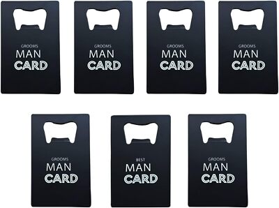  7 Pack Bottle Opener, groomsmen gift box,personalized bottle opener, par