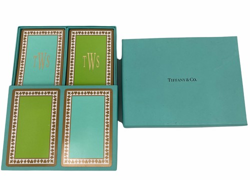 55,000から35,000Tiffany & Co. 2点セット Vintage Tiffany & Co Double Deck of Playing Cards / Bridge