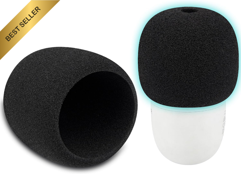 2Pcs Microphones Pop Filter for Razer Seiren V3 Mini USB, Protective Mic Cover W
