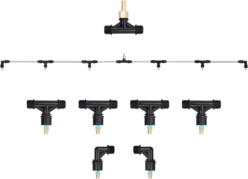Metal 6-Nozzle Poly Boom Wand with 3/8