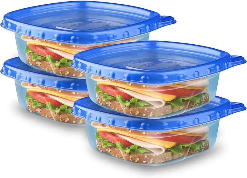 S 4pc Reusable Smart Snap Kitchen Organize Stack Ziploc