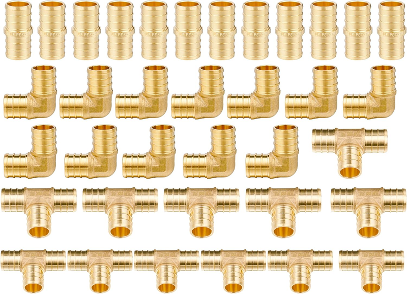 (36 Pack) PEX Fittings 1/2 Inch,12PCS 1/2" Pex Fittings Combo Elbow Coupling Tee