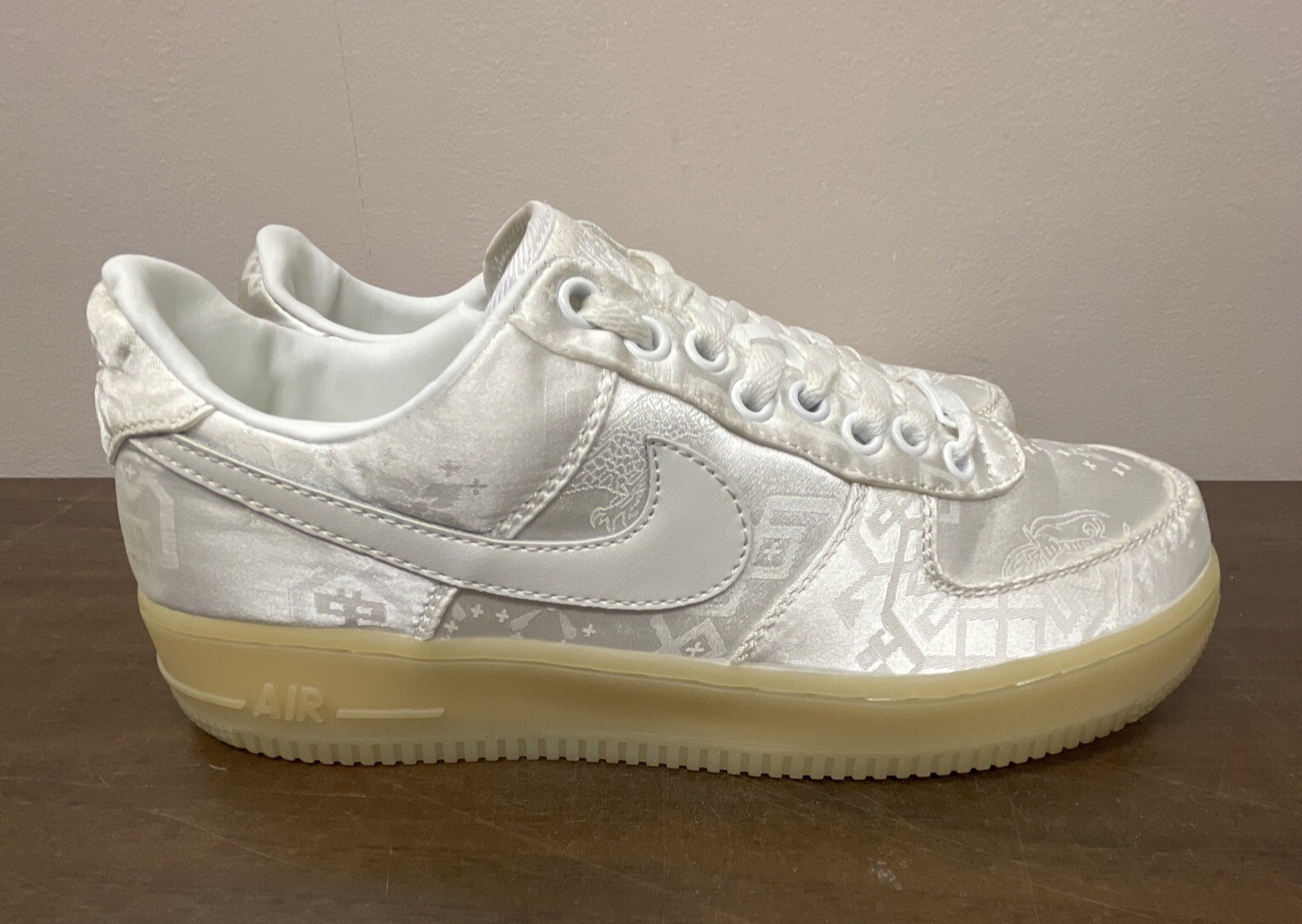美品 CLOT ×Nike Air Force 1 Low Premium 白 Nike Air Force 1 Low Premium Clot 1World Men's Sz 11 2018