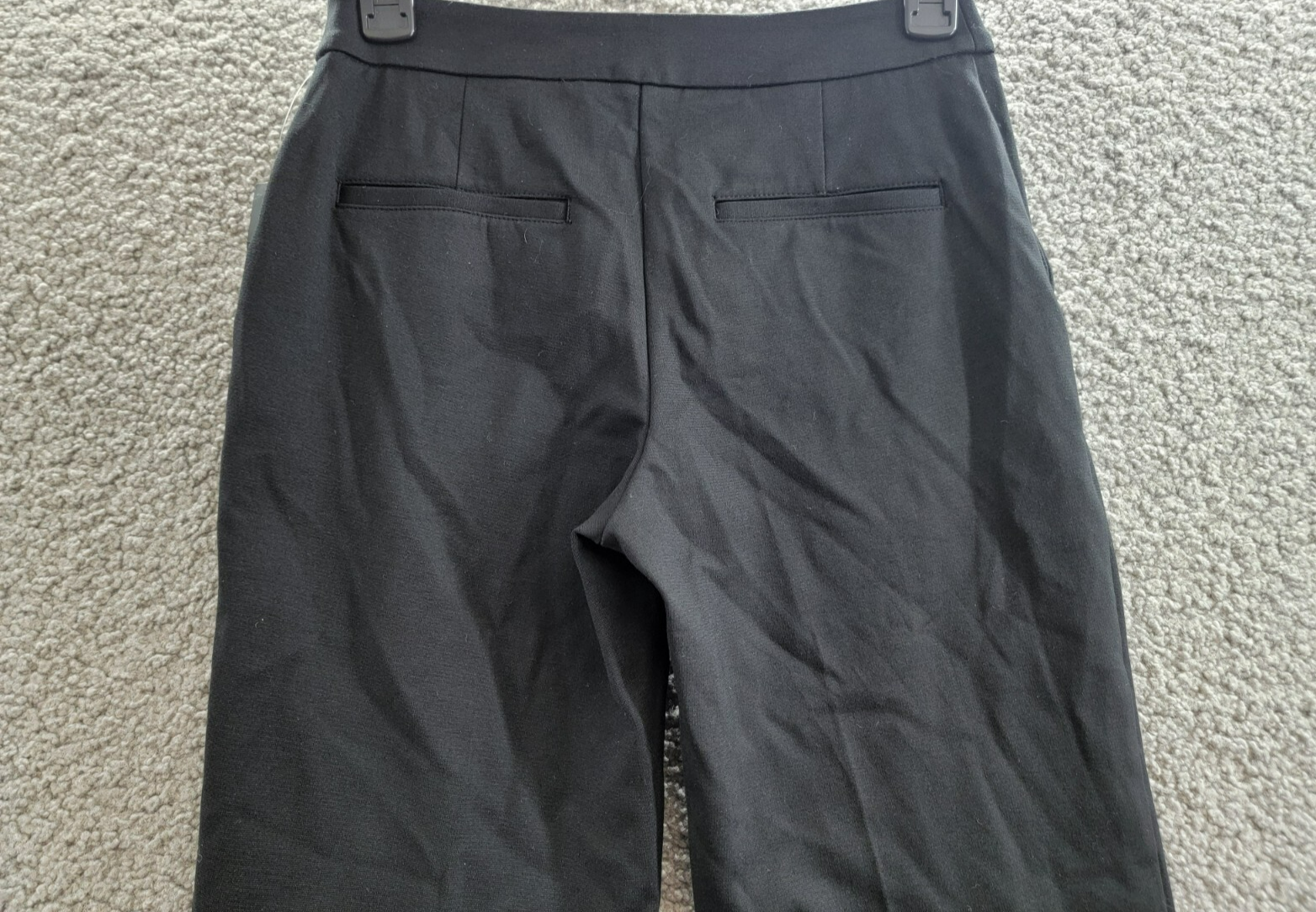 Lauren Ralph Lauren Ponte Straight Leg Ankle Pants Women's XS Black Zip Hook&Bar - Picture 13 of 18