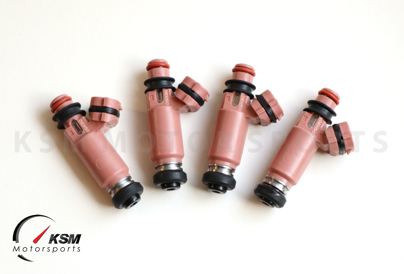 4x New Denso STI Pink 565cc Fuel Injectors 195500-3910 for Subaru