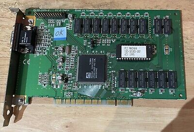 ATI 109-33100-10 MACH 64  2MB RAM PCI Video Graphics Card