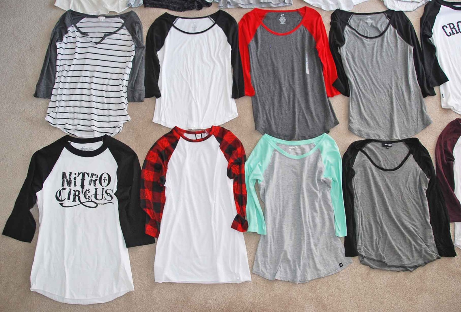 Lot of 16 Baseball Shirts Women's Small & Medium