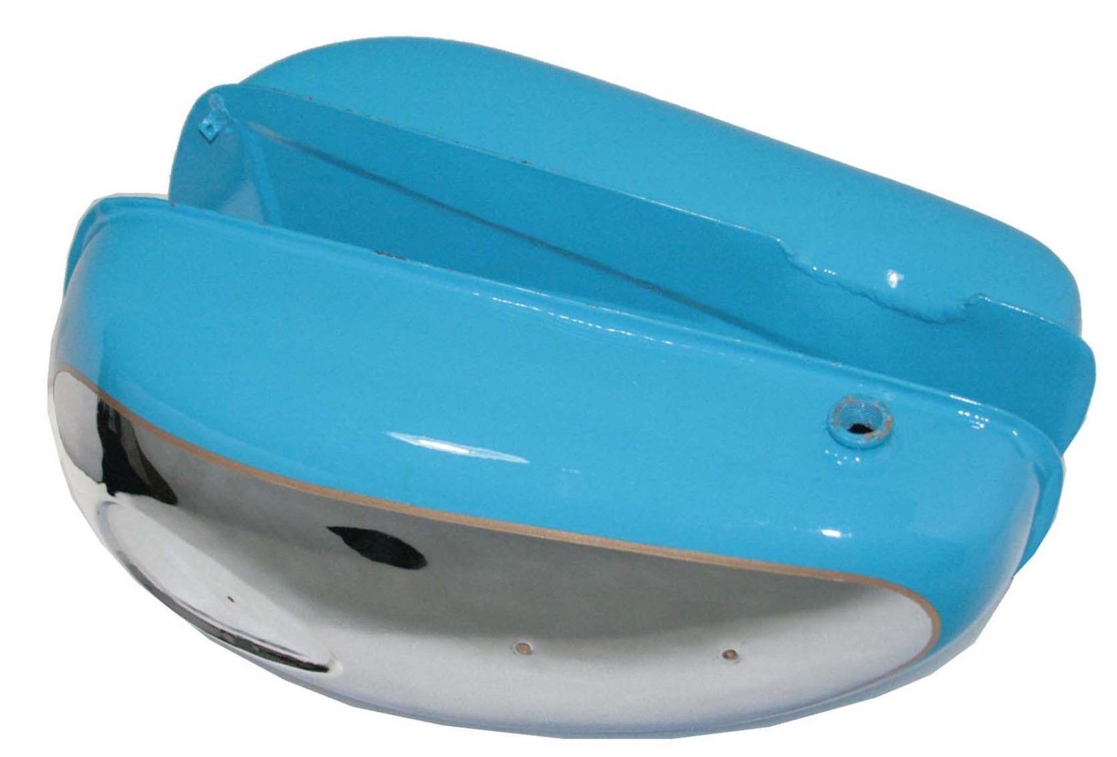 1960 BSA C15 B40 Ss80 SS90 Blue Paint Chrome Plated Petrol Tank