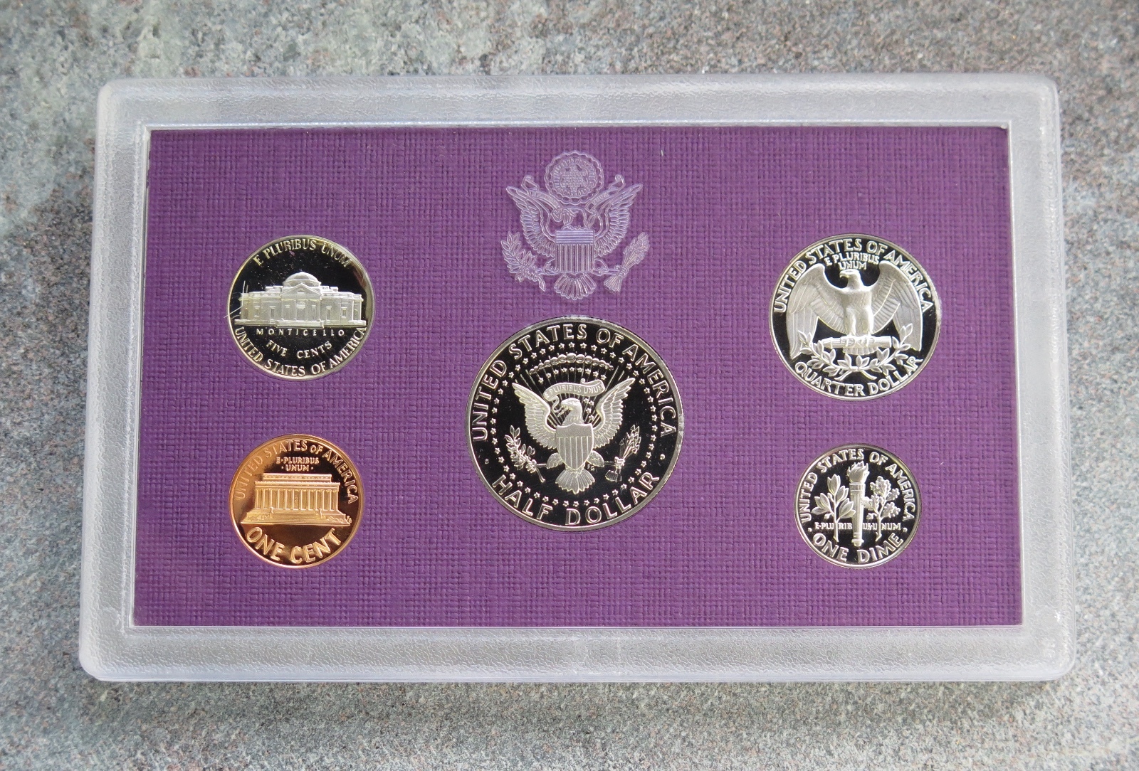 1990 S UNITED STATES US MINT 5 COIN CLAD PROOF SET
