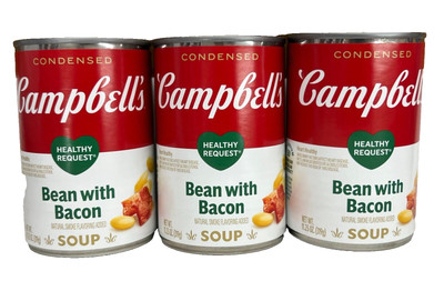 Campbell's Bean with Bacon Healthy Request Condensed Soup 11.25 oz (3 cans)