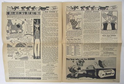 very early issue of LONE RANGER ROUNDUP Oct 1939 + Lone Ranger/ Bond Bread ruler