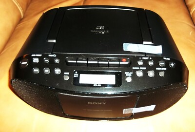 New Sony CFD-S50 CD Boombox Cassette AM/FM Radio CD-R Playback MP3 Audio-In