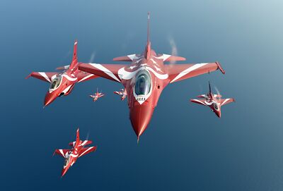 Aircraft vehicle general dynamics f16 fighting Custom Gaming Mat Desk 5482