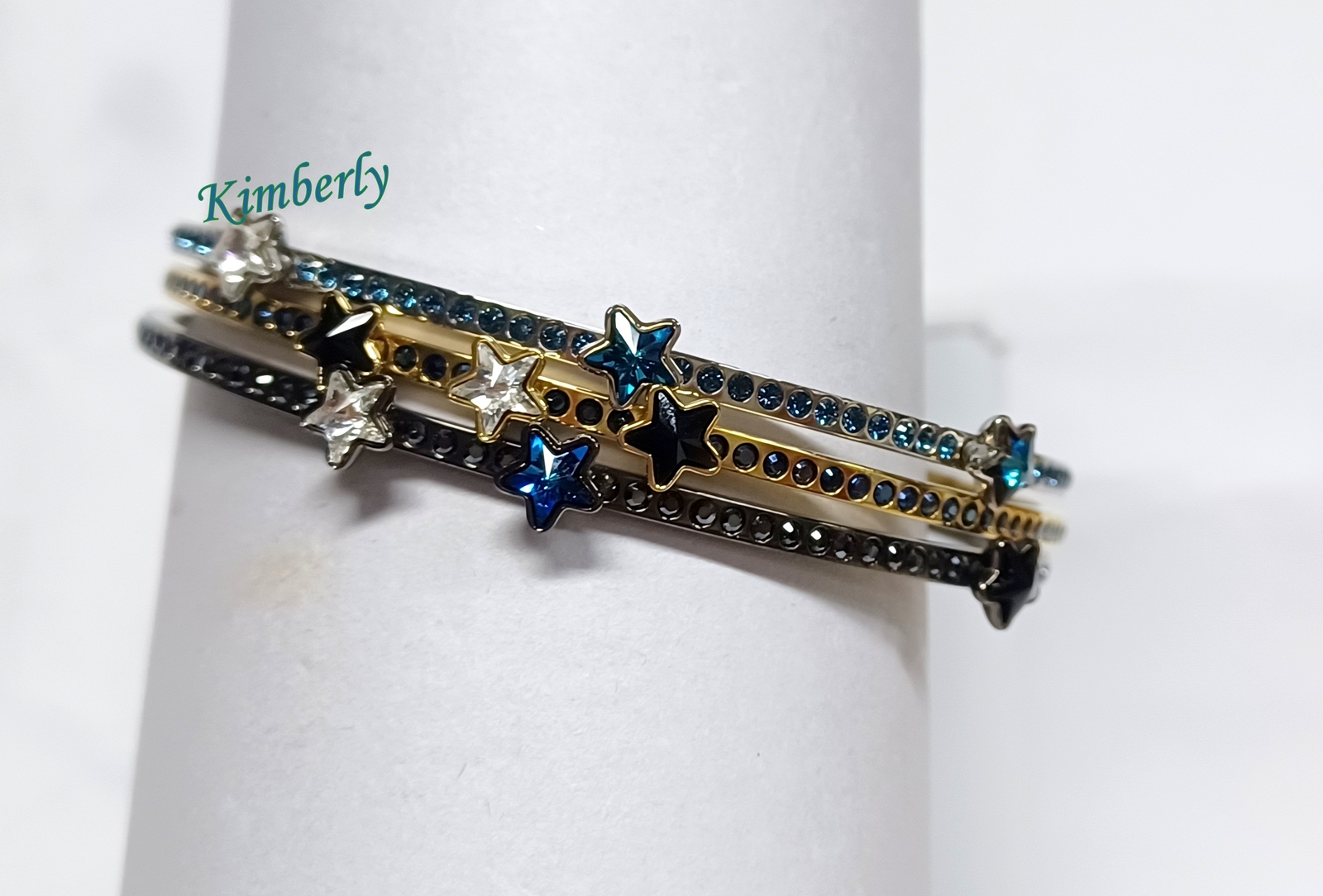 ”Splendeur des sultans“ Swarovski Sultan Bangle-3pcs Set Star Multicolor Crystal