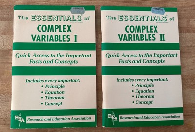 The Essentials of Complex Variables I & II Study Guide Books Alan D Solomon 1989
