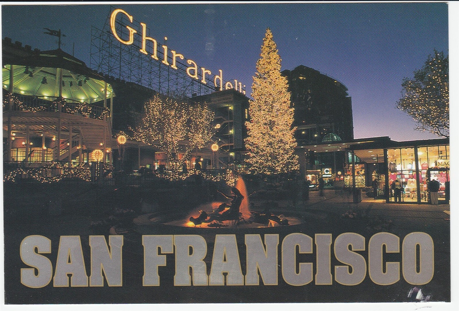 Postcard Ghiradelli Square San Francisco California 1997 Continental Card
