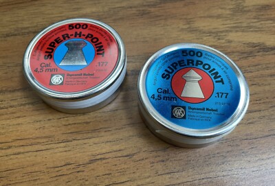 RWS Dynamit Nobel .177 Cal. Super-H-Point Superpoint Lot 1000 VTG Pellets Sealed