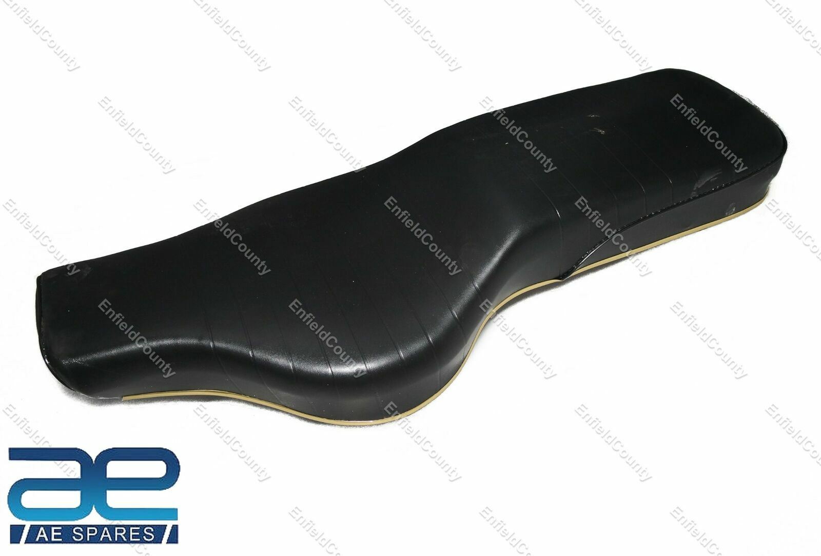 Dual Seat Black With Golden Lining for Royal Enfield Classic 350 500 