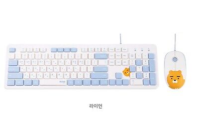 Kakao Friends Wired Keyboard and Mouse Set (Wired Keyboard + Wired Mouse)