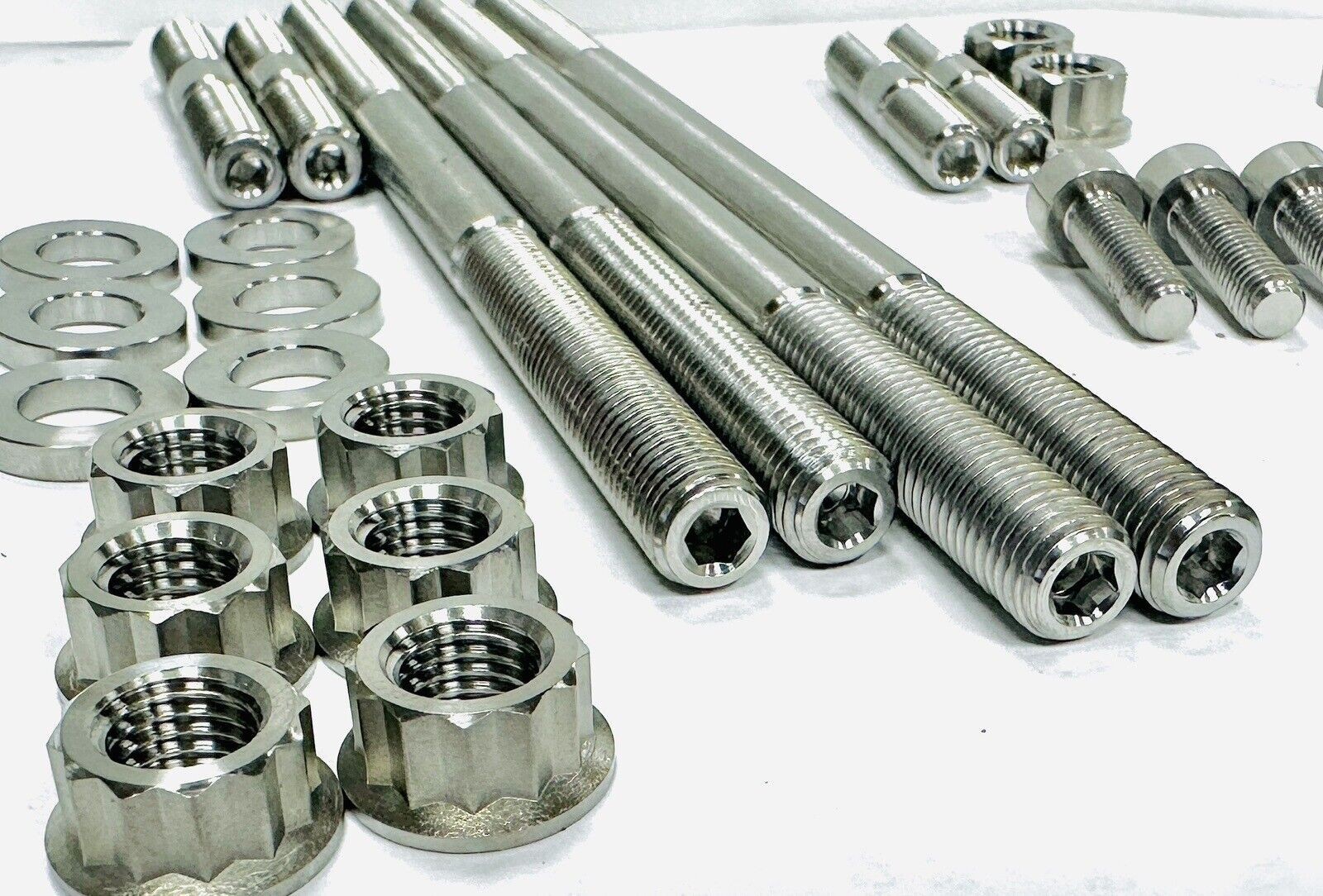 2015+ Raptor 700 700R Cylinder Head Stud Bolt Kit Complete TITANIUM Studs Bolts