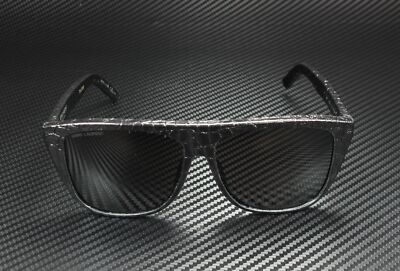 Pre-owned Saint Laurent Ysl 1 012 Rectangular Square Black Grey 59m Unisex Sunglasses In Gray