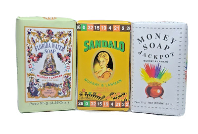 Florida Water Soap. Money Jackpot Soap, & Sandalo Soap 95g/ea (Set of 3) M & L