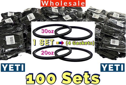 (2 Pack) Replacement Rubber Gaskets Compatible with Yeti Lid Gasket-Seals  Fits 20 oz Insulated Stainless Steel Tumblers