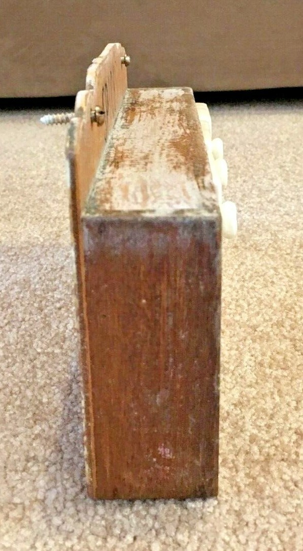 Vintage Wooden Spice Rack Ceramic Spice Shakers 1950's Japan Rooster Design Wall