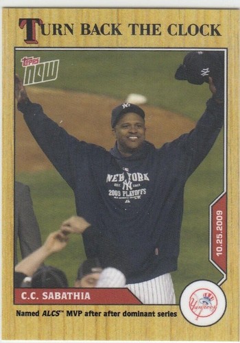 2020 Topps Now Turn Back the Clock - C.C. Sabathia #209