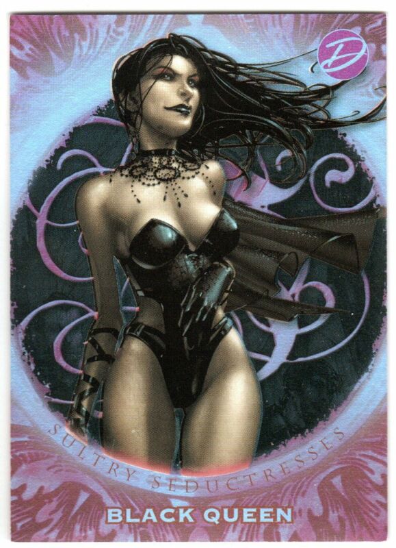 Marvel 2011 Dangerous Divas S2 Sultry Seductresses Insert Card Black Queen