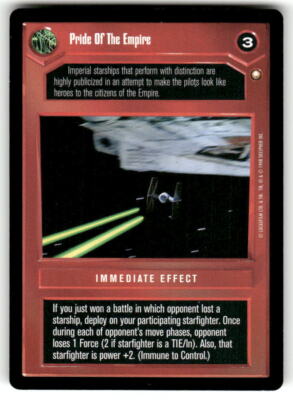Star Wars CCG - Special Edition - BB C/U/R DS Dark Side Singles - You Pick