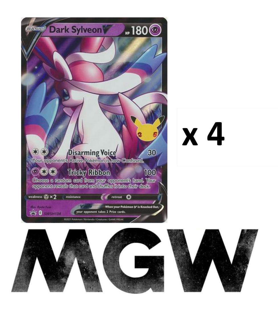 海外限定　Celebrations Dark Sylveon V Box　ポケカ Pokemon Dark Sylveon V Collection Box with Celebrations