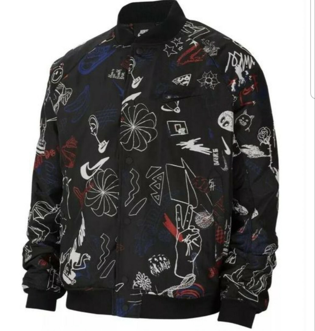 New Nike Men's Bomber Jacket CJ5042-010 | eBay