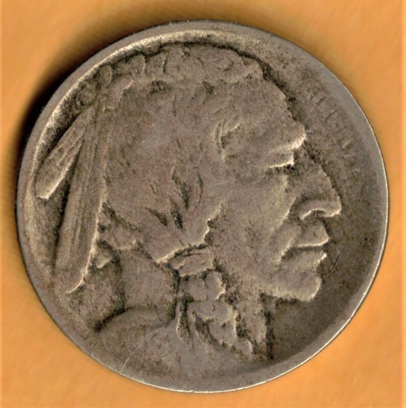 1913 S V1 T1  Buffalo Nickel (US Coin) 5 Cents VG+