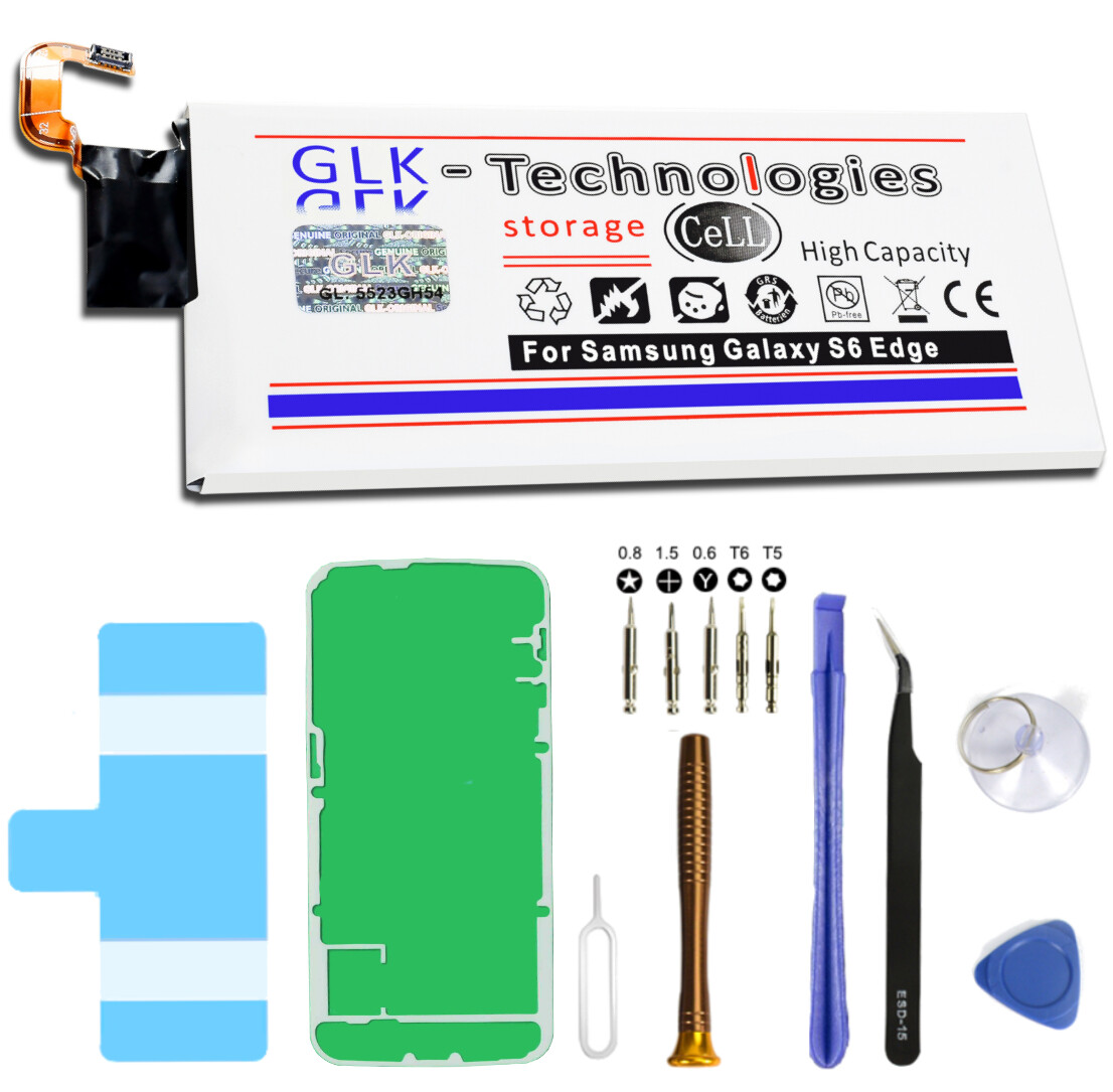 GLK Akku für Samsung Galaxy S6 Edge SM-G925F EB-BG925ABE Batterie Neu 2021 B.j