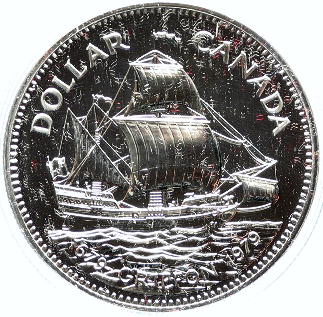 1979 CANADA Queen Elizabeth II Griffon Ship 300Y Proof-like Silver