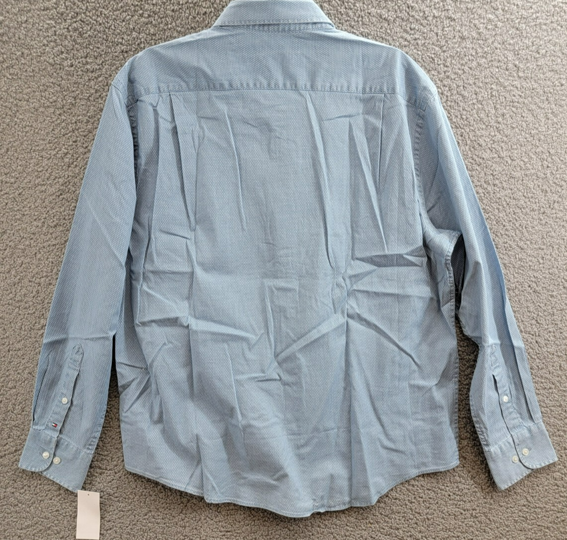 Tommy Hilfiger Regular-Fit Untucked Length Dress Shirt Men's L 16-16.5 32-33 - Picture 14 of 18