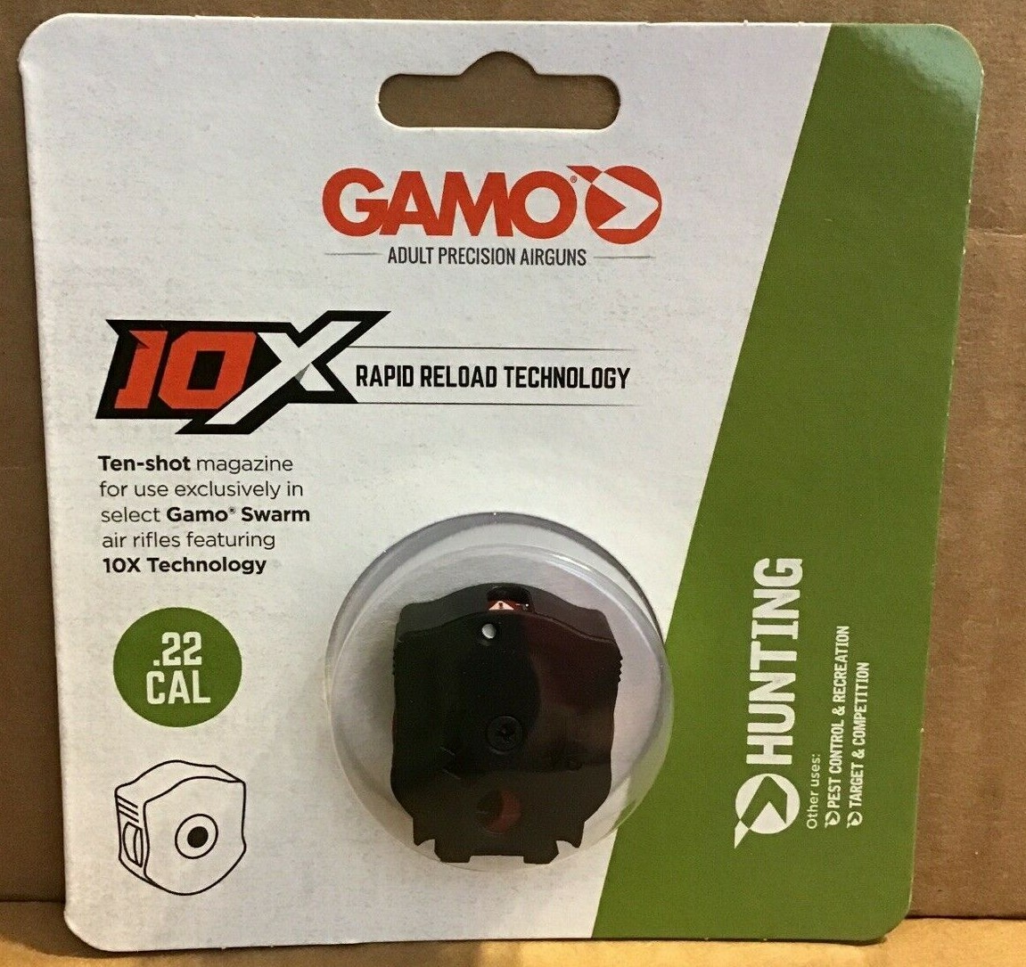 ammo CDまとめ売り Gamo 621258854 10X GEN1 Quick-Shot Magazine .22 (Swarm