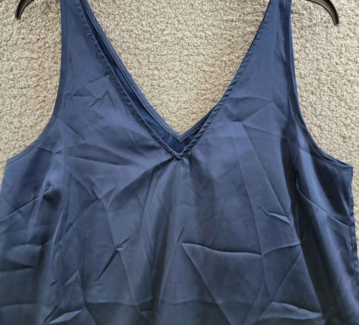 Generation Love Dallas Chain Trim Tank Top Women's M Oxford Navy Sleeveless - Picture 3 of 16