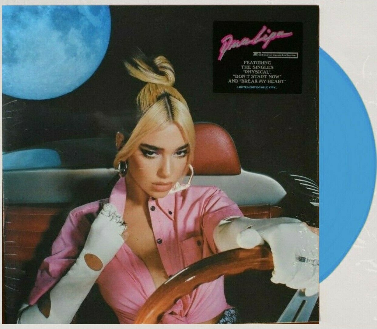 DUA LIPA FUTURE NOSTALGIA VINYL NEW! LIMITED BLUE LP