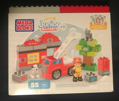 mega bloks fire truck rescue building set