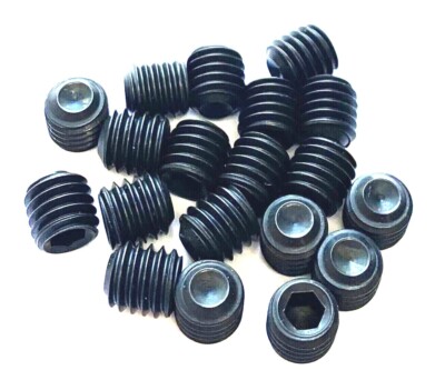 3/8-16 CUP POINT SET SCREWS BLACK ALLOY STEEL 20 PCS 5/16 3/8 1/2 5/8 or 3/4 L