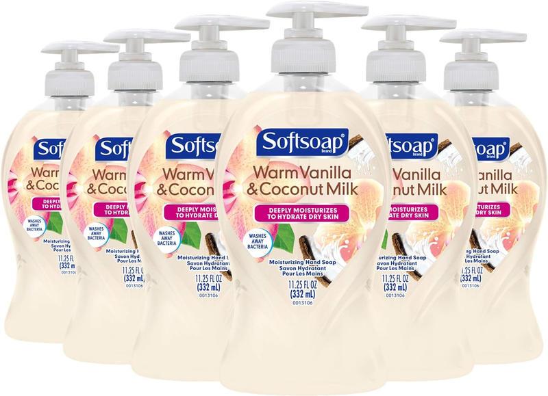 Warm Vanilla & Coconut Milk Scent Liquid Hand Soap, Moisturizing Liquid Hand Soa