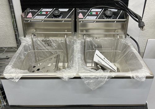 ZOKOP Double Cylinder EH82 Electric Fryer New 12.7QT For