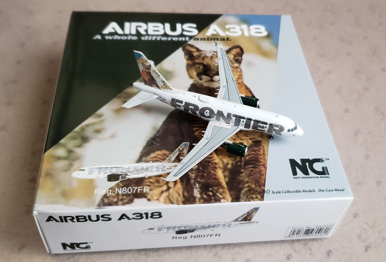 NG Models Airbus A318 Frontier Airlines N807FR Charlie the NG Models Airbus A318 Frontier Airlines N807FR Charlie the
