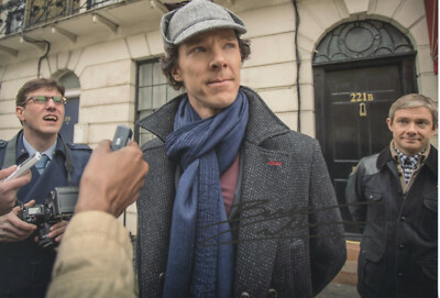 BENEDICT CUMBERBATCH Signed 12x8 Photo SHERLOCK COA