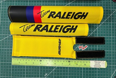 Team Raleigh bmx padset 3 Piece yellow